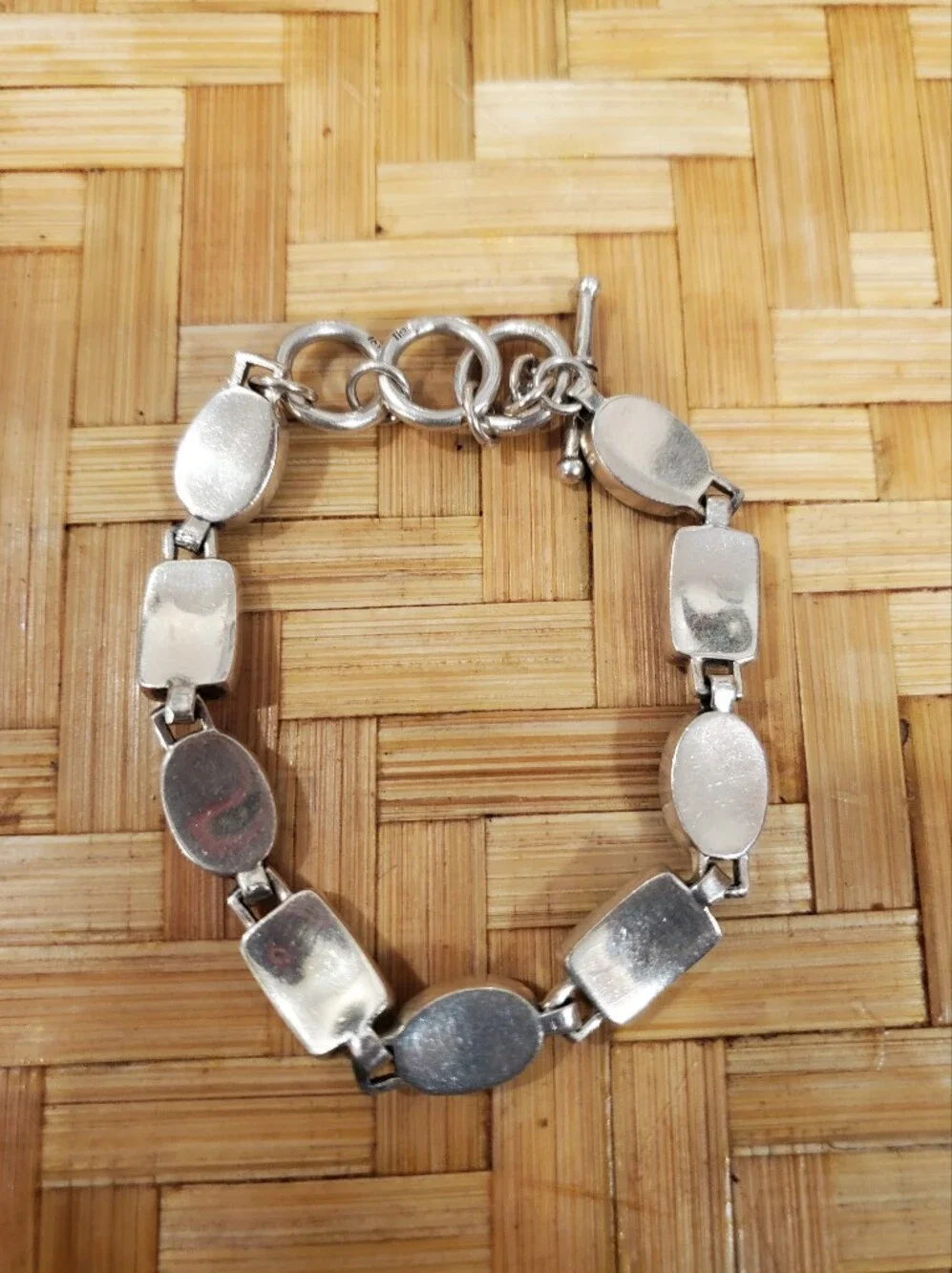 Turquoise Sterling Silver Bracelet  Vintage Sterling  Silver 925